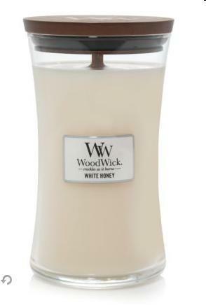 WOODWICK LARGE HOURGLASS WHITE HONEY-en