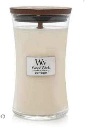 WOODWICK LARGE HOURGLASS WHITE HONEY-en