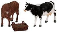 FEEDING COW & BULL,SET OF 3-en