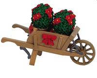 WHEELBARROW WITH POINSETTIAS-en