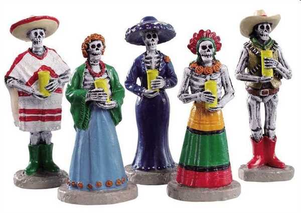 DIA DE LOS MUERTOS VIGIL, SET OF 5-en