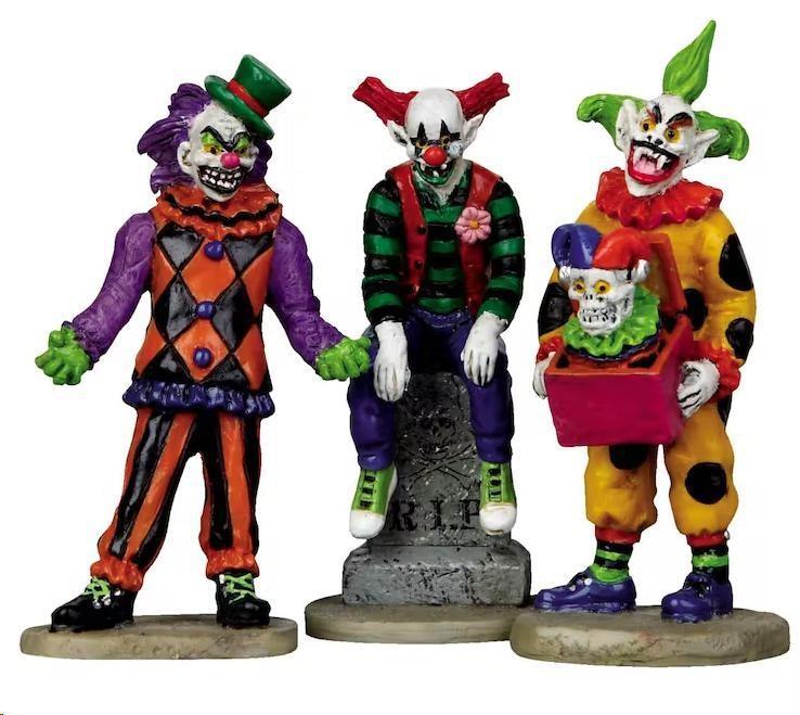 EVIL SINISTER CLOWNS, SET OF 3-en