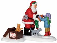 SANTA AND KITTENS, SET OF 2-en