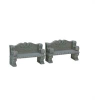 STONE BENCH, SET OF 2-en