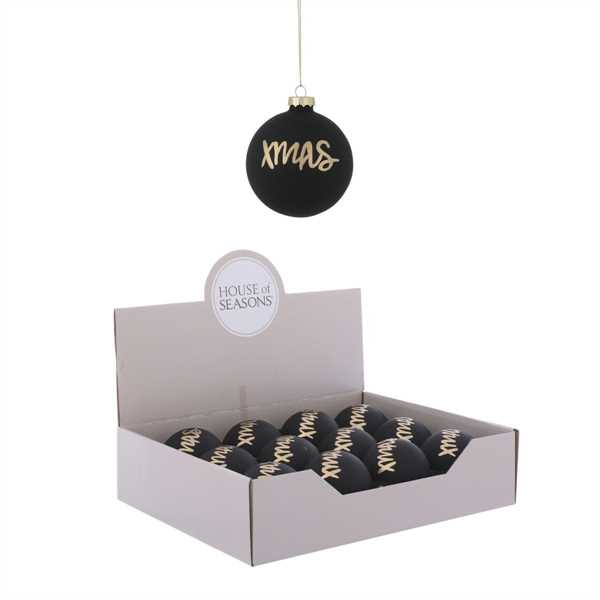 ORNAMENT XMAS BLACK DISPLAY - D8CM-en