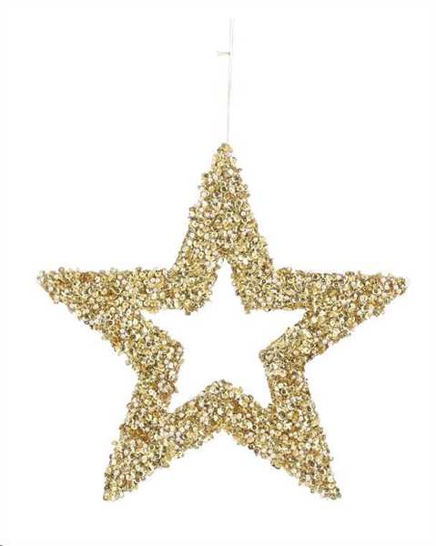 ORNAMENT STAR GOLD - D30CM-en