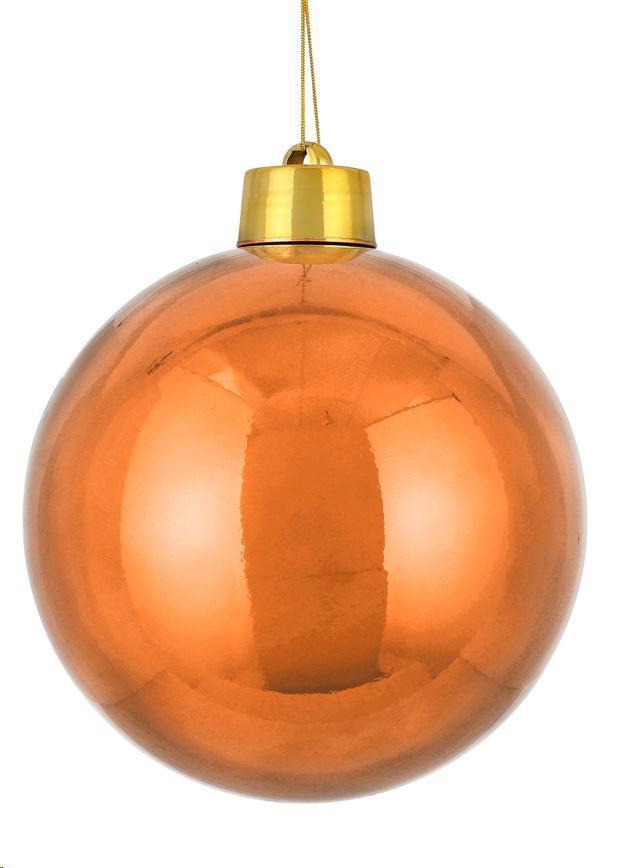 BAUBLE UNBREAKABLE ORANGE - D20CM-en