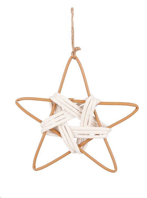 ORNAMENT STAR OFF WHITE - H2,5XD25CM-en