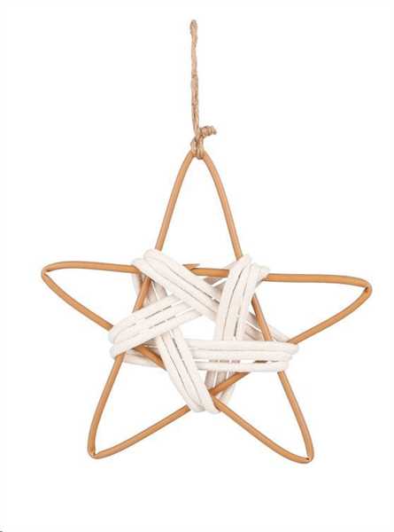 ORNAMENT STAR OFF WHITE - H2,5XD25CM-en