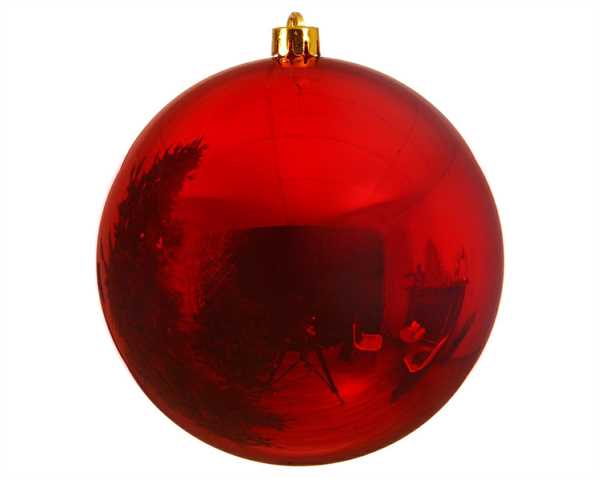 PALLINA NATALE PLASTICA DIA20CM CHRISTMAS RED