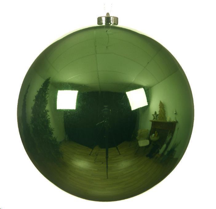 BAUBLE SHAT.PROOF D.20CM MISTLETOE GREEN-en