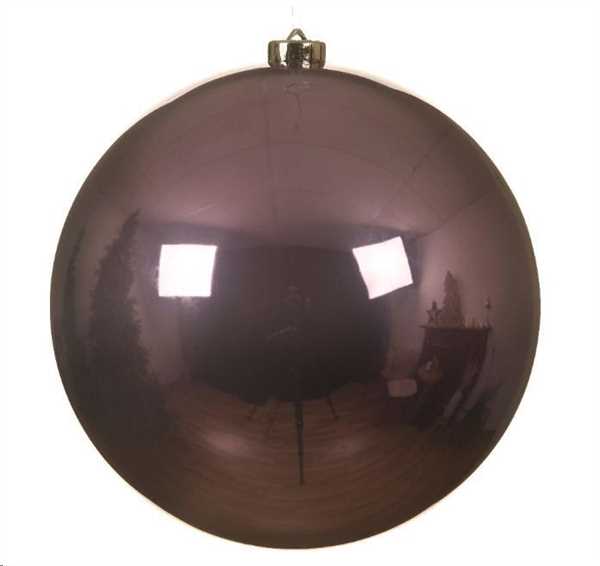 BAUBLE SHAT.PROOF D.20CM HEATHER-en