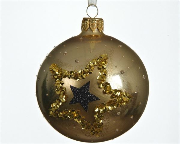 GL DECO BAUBLE GLITTER STAR DM8 CHAMP.-en