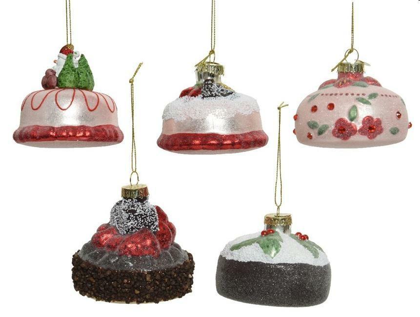 CAKE GLASS GLITTER DETAILS 5ASSCHRISTMAS RED-en