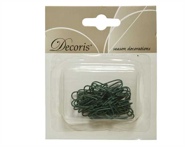 CONF.75 BAUBLE HANGERS IRON L0.10-W1-H3.50CM GREEN-en