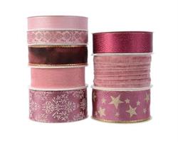 RIBBON POLYESTER L400-W1.50-H0.01CM PINK/COLOUR(S)-en