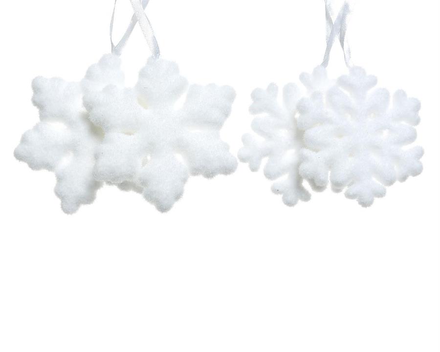 SNOWFLAKE FOAM FIBRE L11-W11-H1.60CM WHITE-en