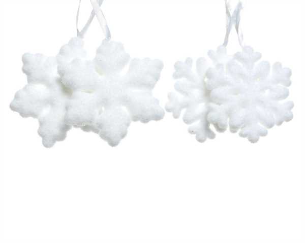 SNOWFLAKE FOAM FIBRE L11-W11-H1.60CM WHITE-en