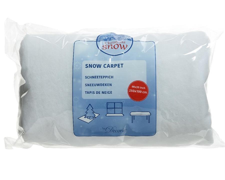 SNOW CARPET POLYESTER L250-W100-H1CM WHITE-en