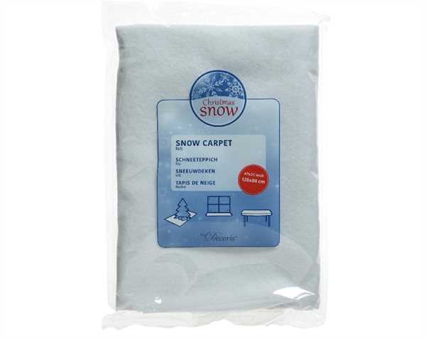 SNOW CARPET FELT L120-W80-H0.20CM WHITE-en