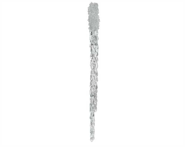 PLC ICICLE W GLITT. W/HANG 58CM CLEAR-en