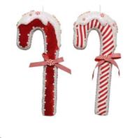 CANDY CANE FOAM BOW L20-W7-H55CM RED-en