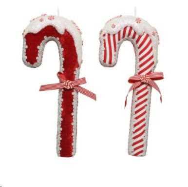 CANDY CANE FOAM BOW L15-W4.50-H36CM RED-en