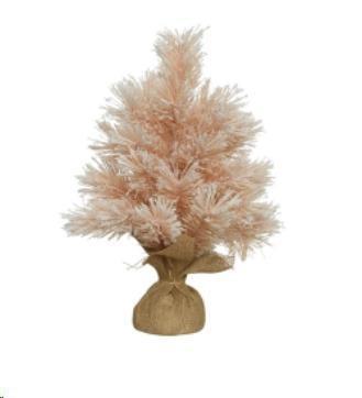 PARIS MINI TREE SNOWY DIA33-H45CM PINK-en