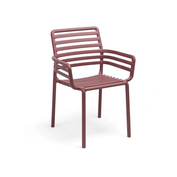 SEDIA DOGA ARMCHAIR CM.60X57X84 MARSALA-en