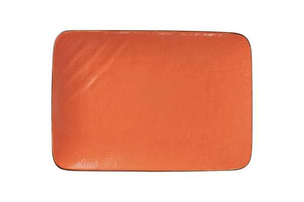 PIATTO PORTATA RETTANGOLARE MEDITERRANEO ARANCIONE CM27X19,5