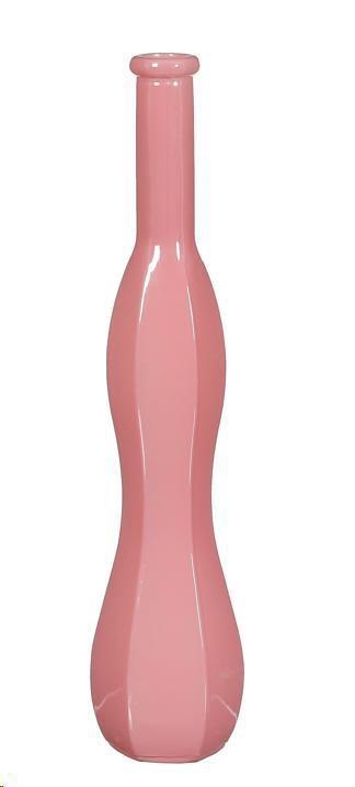 JOVI SINGLE FLOWER VASE GLASS DUSKY PINK - H30XD6CM-en