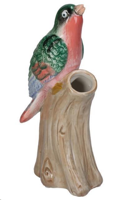 VASE BIRD DOLOMITE MULTI 9X6.7X20CM-en