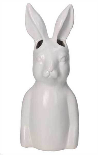 VASE BUNNY FINE EARTHENWARE WHITE 11.7X11X27.6CM-en