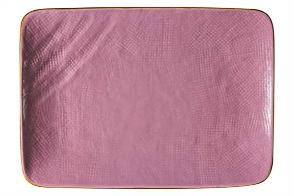 MEDITERRANEO-PIATTO RETTANGOLARE ROSA CM 27X19,5-en