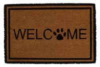 MAT WELCOME COCO 38X58X1.5CM NATURAL/BLACK