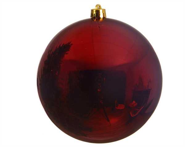 PALLINA NATALE PLASTICA DIA14CM OXBLOOD