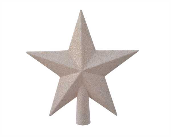 PUNTALE STELLA PLASTICA ALBERO NATALE CM.4,2X19X19 WOOL