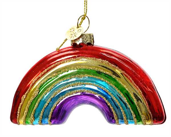 PALLINA NATALE VETRO ARCOBALENO CM.2,50X10X7H MULTICOLOUR