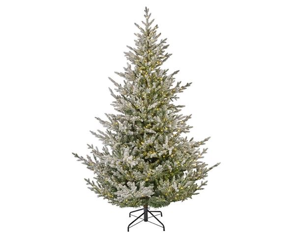 NORWAY SPRUCE SNOWY PRELIT DIA127-H180CM-700L GREEN/WHITE/WA