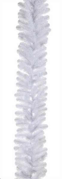 ICELANDIC GARLAND WHITE IRIDESCENT TIPS 210 - L270XD30CM