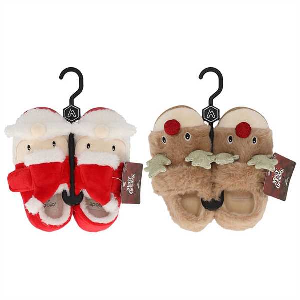 PANTOFOLE BIMBO/A NATAL. 2 FANTASIE 23/24 25/26 27/28 29/30