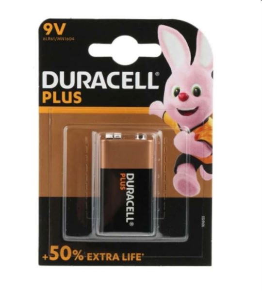 DURACELL PLUS POWERTRANSISTOR 9V BLISTER 1PZ.MN1604 6LF22