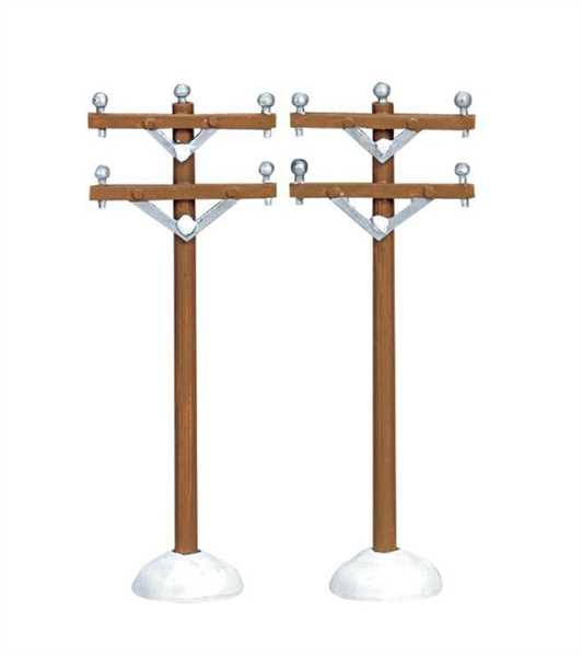 TELEPHONE POLES, SET OF 2