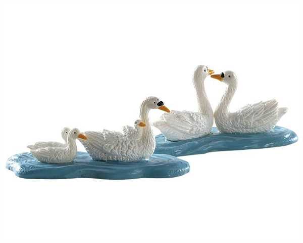 SWANS, SET OF 2