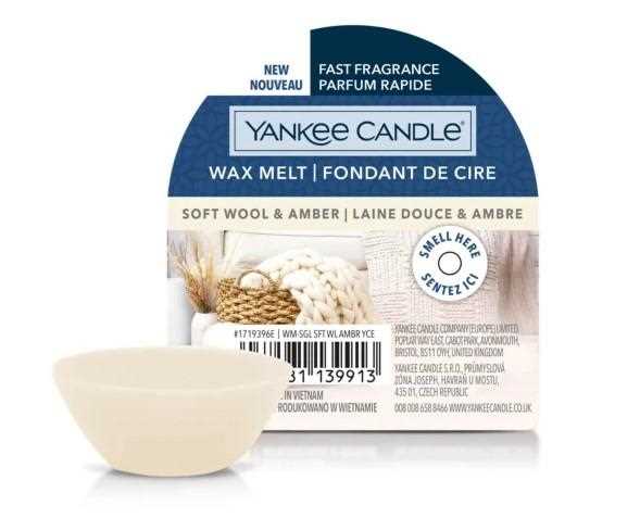 WAX MELT SINGLE SOFT WOOL AMBER