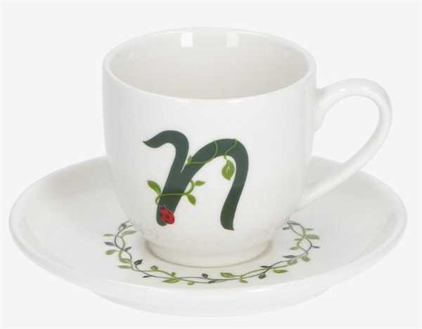 TAZZA CAFFE' CON PIATTINO LETT.'N' SOLOTUA 90CC GIFT BOX