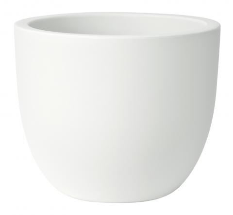 VASO ETRIA 54 DOPPIA PARETE BIANCO CM 54XH.44 RESINA