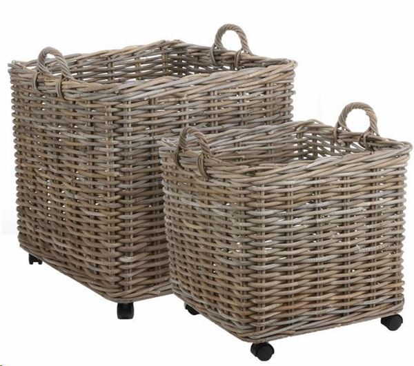 MARCIA BASKET SQUARE GREY - L58XW58XH58CM