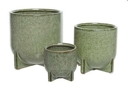 PLANTER STONEWAREL13.50XW13.50XD13.50CMGREEN