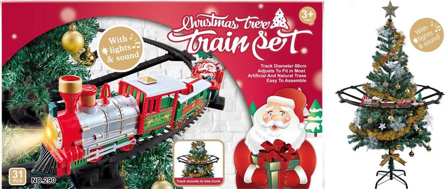 TRENINO NATALE SOSPESO 31PZ